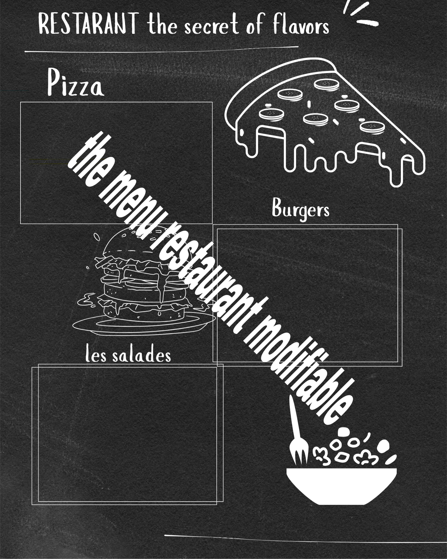 menu restaurant - TheMenuRestaurantModifiable