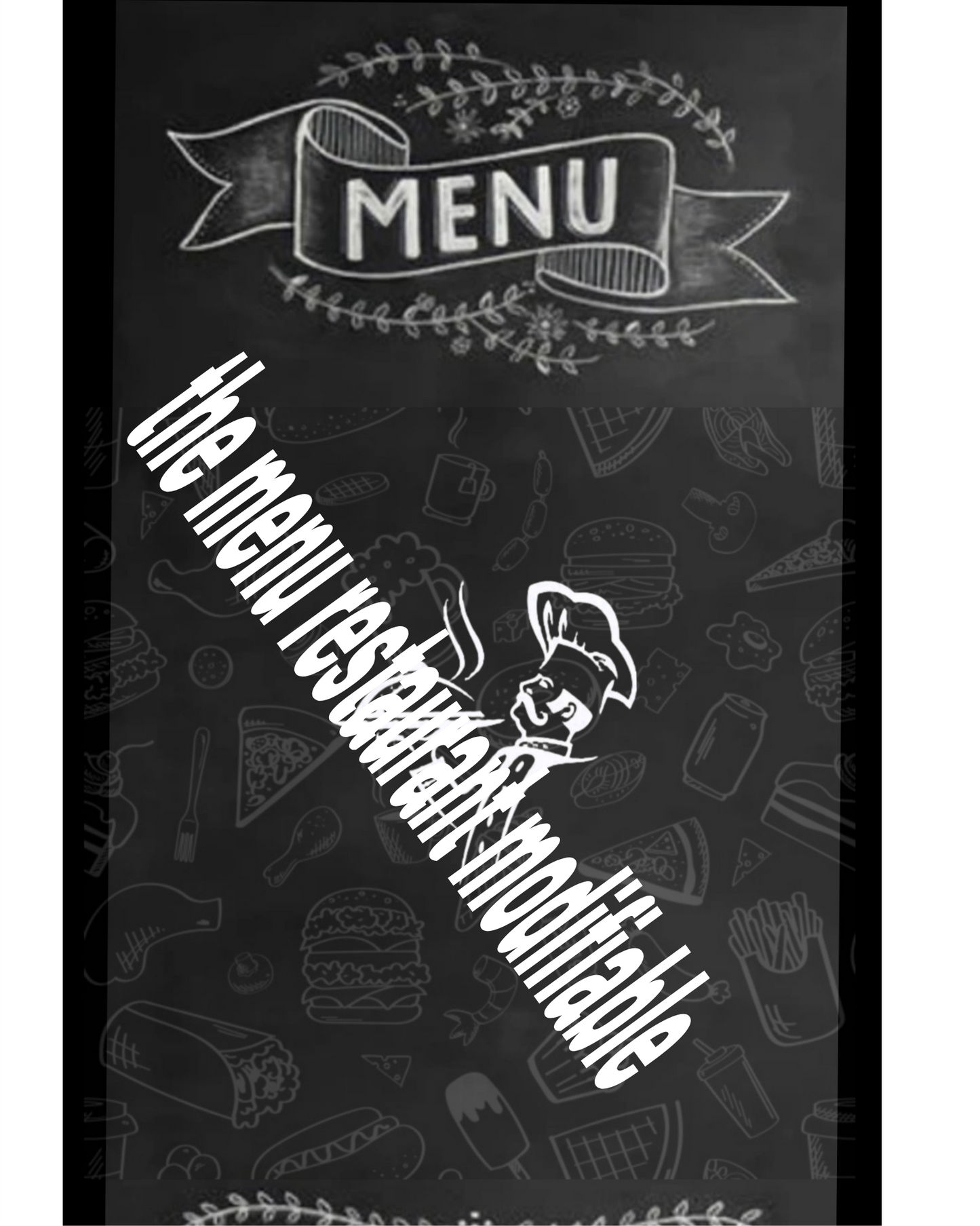 menu restaurant - TheMenuRestaurantModifiable
